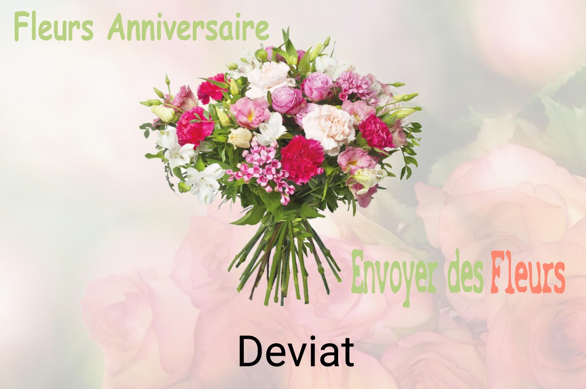 Bouquet de fleurs d’anniversaire livré à Deviat